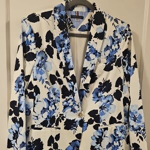 Tommy Hilfiger Blue and Black Blazer